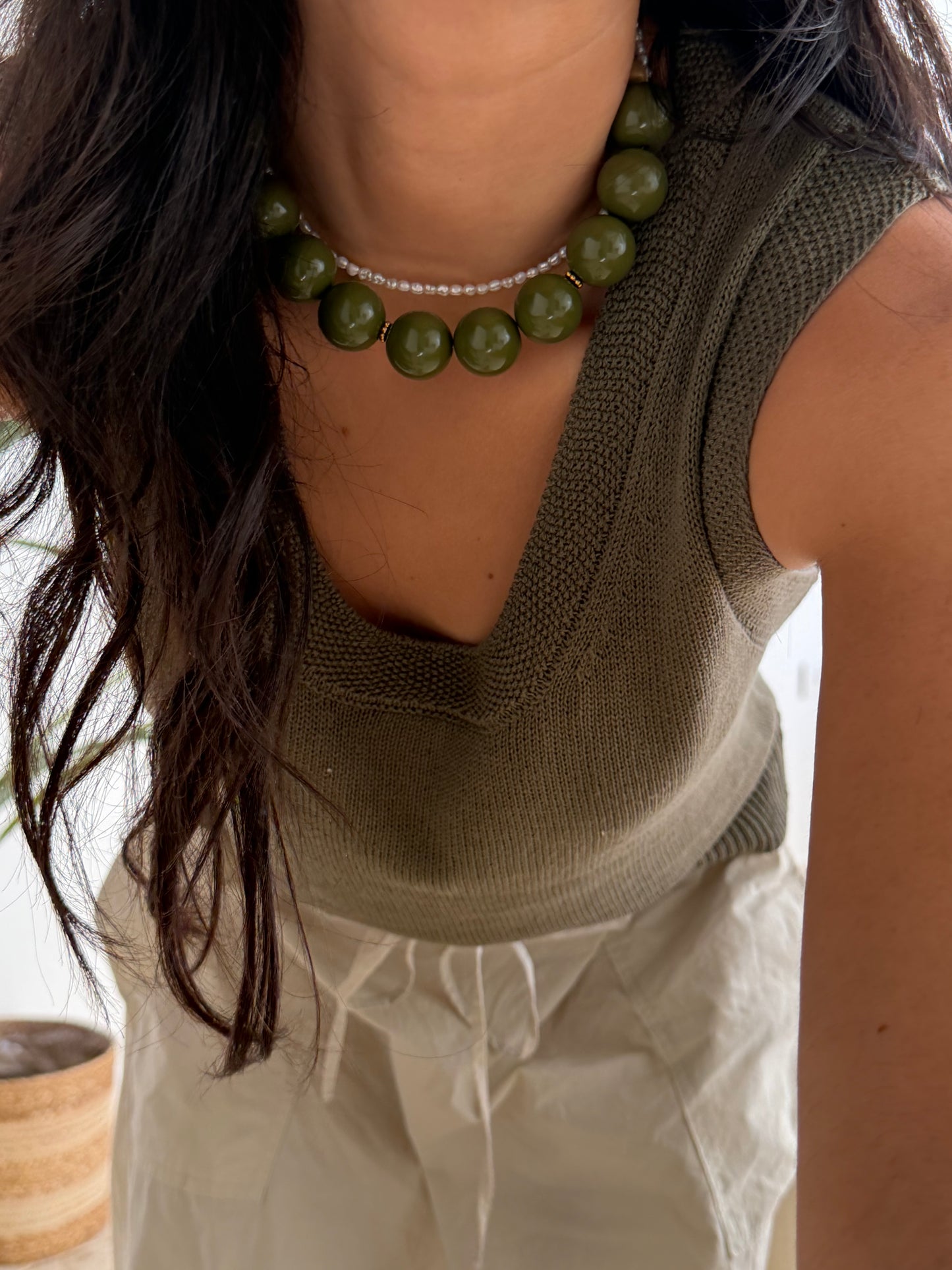 Big green necklace